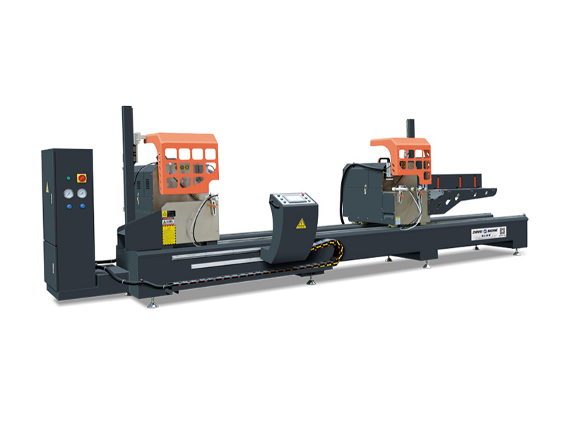 ZJW-CNC-500/550 × 4200 aluminum profile high-efficiency 45 ° CNC special cutting saw (external swing