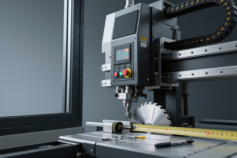 How to operate the aluminum door and window processing equipment with broken double head bridge?